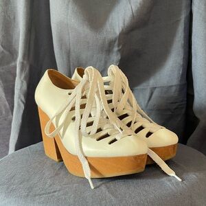 White Platform Heels